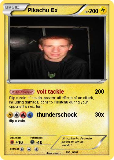 Pokemon Pikachu Ex