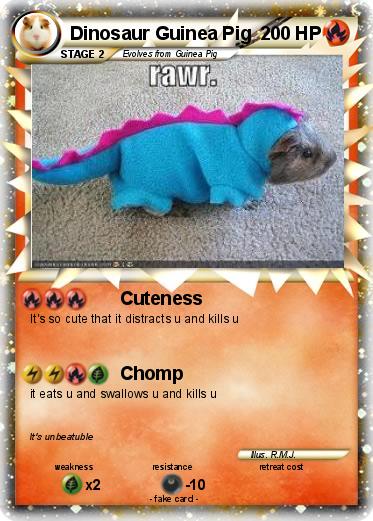 Pokemon Dinosaur Guinea Pig