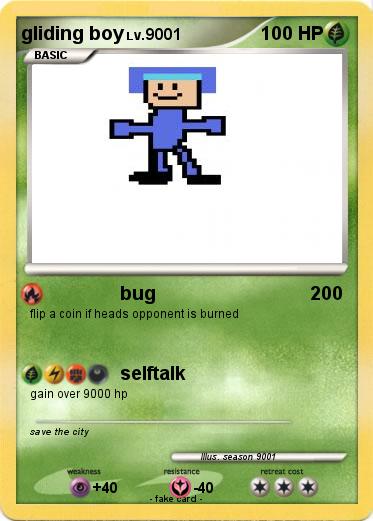 Pokemon gliding boy