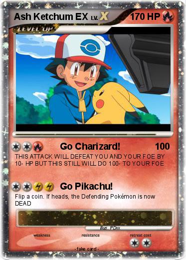 Pokemon Ash Ketchum EX