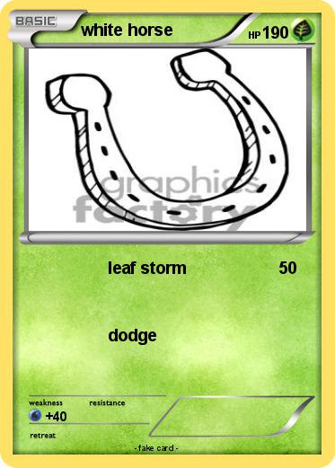 Pokemon white horse