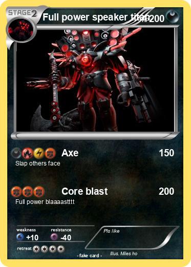 Pokemon Full power speaker titan