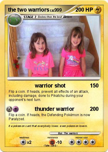 Pokemon the two warriors