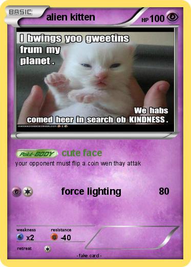 Pokemon alien kitten