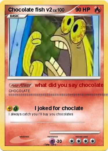 Pokemon Chocolate fish v2
