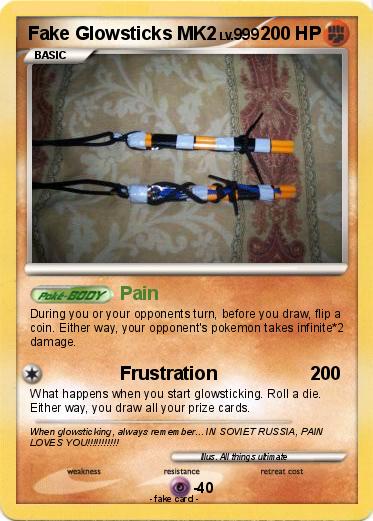 Pokemon Fake Glowsticks MK2