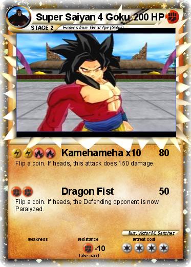 Pokemon Super Saiyan 4 Goku