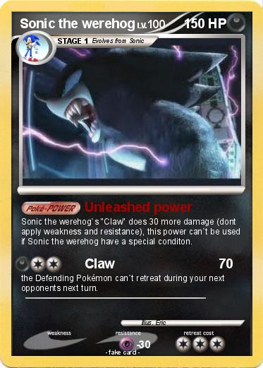 Pokemon Sonic the werehog