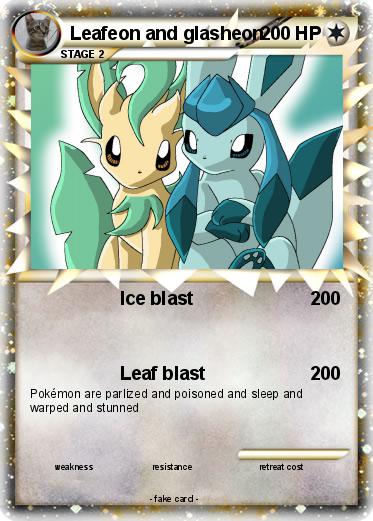 Pokemon Leafeon and glasheon