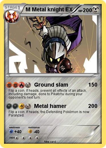 Pokemon M Metal knight EX