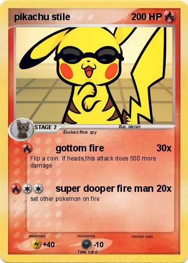 Pokemon pikachu stile
