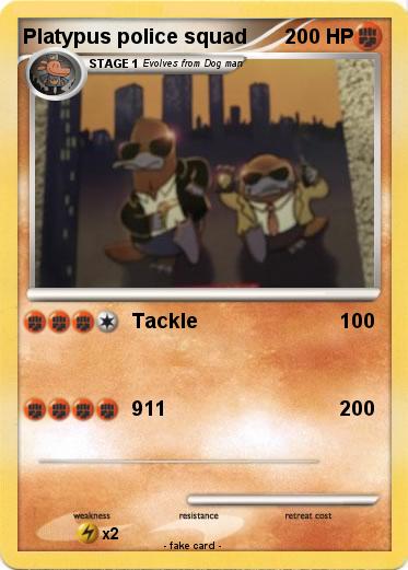 Pokemon Platypus police squad