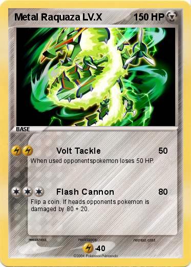 Pokemon Metal Raquaza LV.X