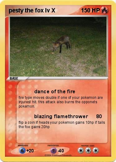 Pokemon pesty the fox lv X