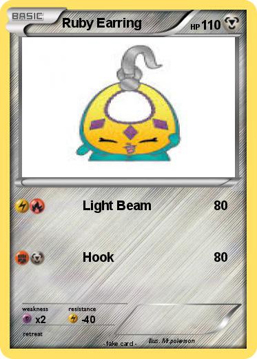 Pokemon Ruby Earring