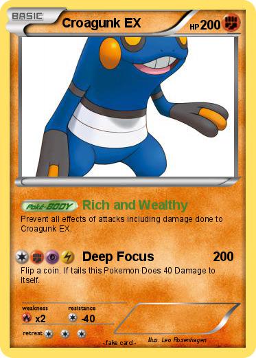 Pokemon Croagunk EX