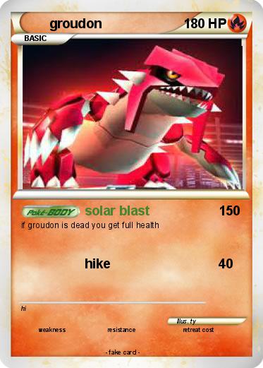 Pokemon groudon