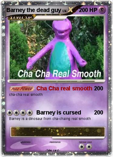 Pokemon Barney the dead guy