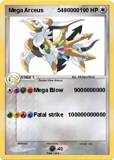 Pokemon Mega Arceus         5490000