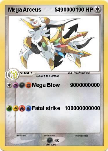 Pokemon Mega Arceus         5490000