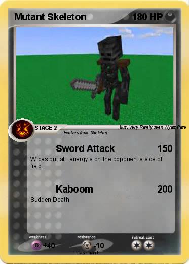 Pokemon Mutant Skeleton