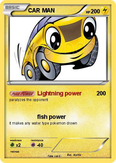 Pokemon CAR MAN
