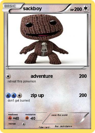 Pokemon sackboy
