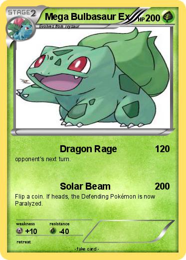 Pokemon Mega Bulbasaur Ex