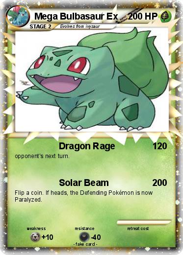 Pokemon Mega Bulbasaur Ex