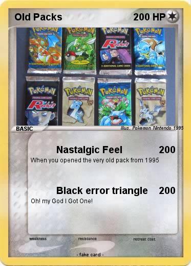 Pokemon Old Packs