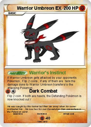 Pokemon Warrior Umbreon EX