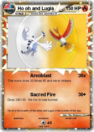 Pokemon Ho oh and Lugia