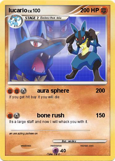 Pokemon lucario