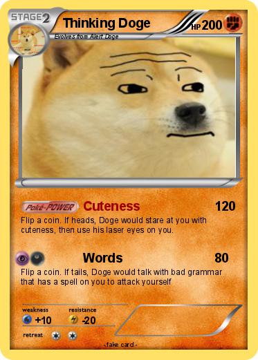Pokemon Thinking Doge