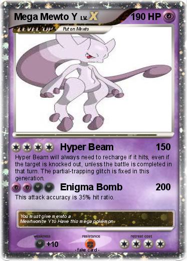 Pokemon Mega Mewto Y