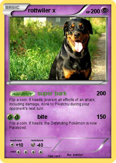 Pokemon rottwiler x