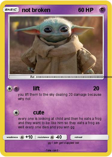 Pokemon not broken