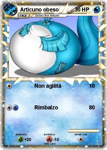 Pokemon Articuno obeso