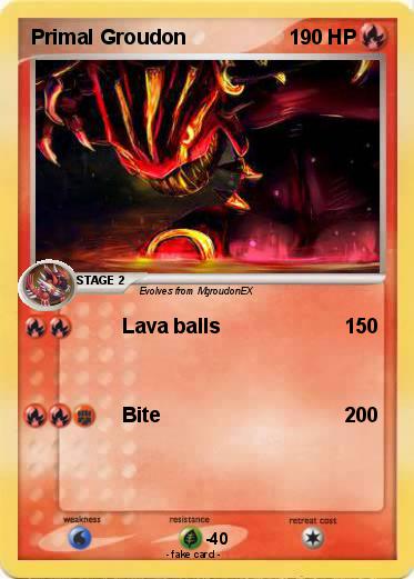 Pokemon Primal Groudon
