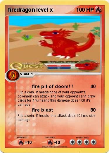 Pokemon firedragon level x
