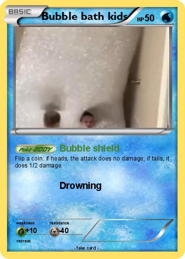 Pokemon Bubble bath kids