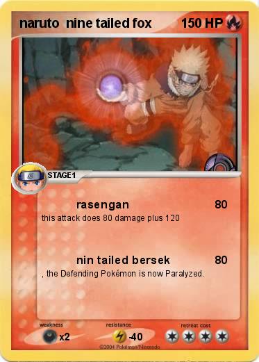 Pokemon naruto  nine tailed fox