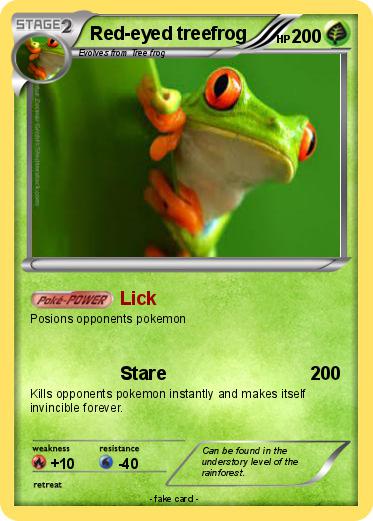 Pokemon Red-eyed treefrog