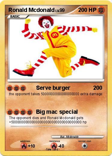 Pokemon Ronald Mcdonald