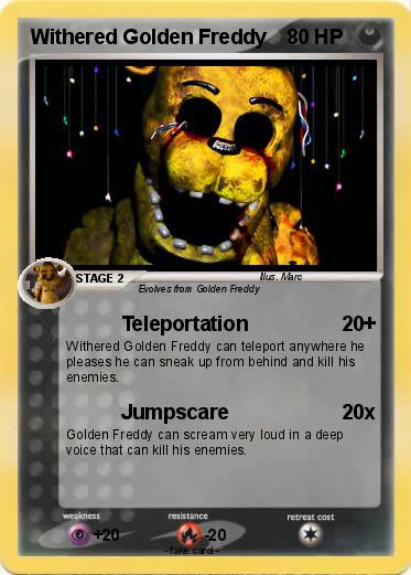 Pokemon Withered Golden Freddy