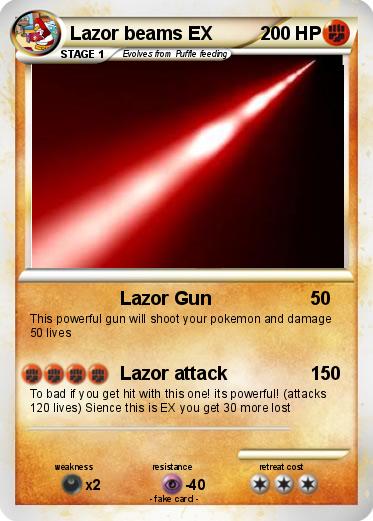 Pokemon Lazor beams EX