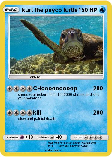 Pokemon kurt the psyco turtle