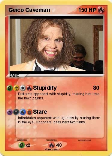 Pokemon Geico Caveman
