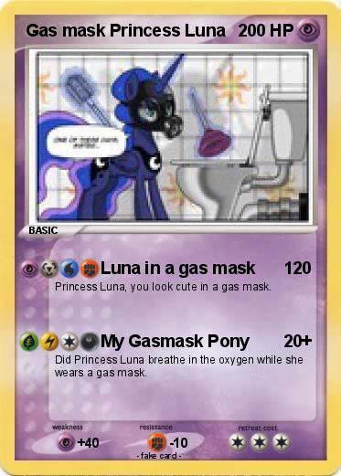 Pokemon Gas mask Princess Luna