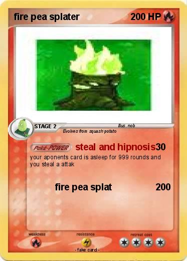 Pokemon fire pea splater